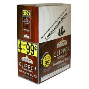 Clipper Cigarillos Natural Buzz 15 Pouches of 4