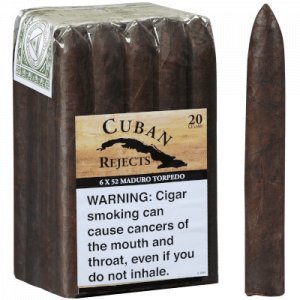 Cuban Rejects Cigars Torpedo Maduro 20 Ct Bundle