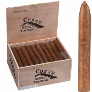 Cuban Rejects Cigars Torpedo Natural 50 Ct. Box