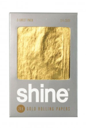 Shine 24K Gold Rolling Papers 2pk - 1 1/4"