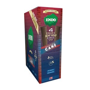 Endo Organic Hemp Wrap Cones Panama Cane 4pk 15pc