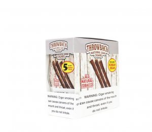 Throwback Natural Leaf Cigars 5Pk 40 Russian Cream