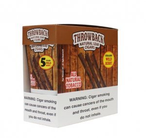 Throwback Natural Leaf Cigars 5Pk 40 Wild Berry