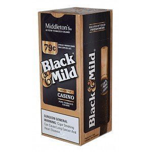 Black & Mild Casino Cigars Wood Tip Box $0.79 Pre-Priced