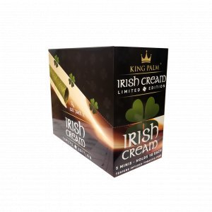 King Palm Wraps Limited Edition 5 Mini 15Pk Display Irish Cream