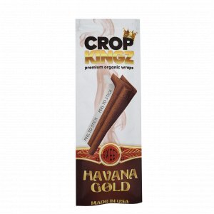 Crop Kingz Organic Hemp Wraps Havana Gold 15Ct/2