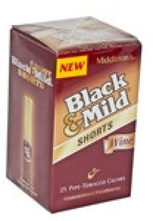 Black & Mild Shorts Cigars Wine Box 25ct