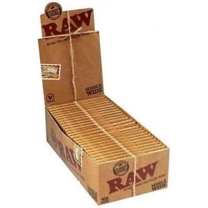 RAW Classic Rolling Papers Single Wide 25Ct