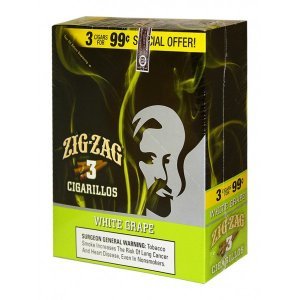 Zig Zag Cigarillos White Grape 15/3