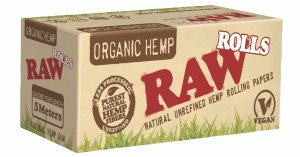 RAW Organic Hemp Rolling Papers 5 Meter Rolls