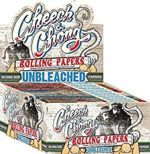 Cheech & Chong Unbleached King Size Slim Rolling Papers 50Ct