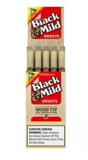 Black & Mild Wood Tip Cigars Sweet Box