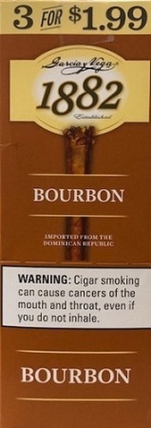 Garcia Y Vega 1882 Bourbon Cigars 3 for 1.99