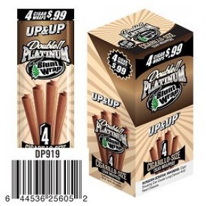 Double Platinum Blunt Wraps Up & Up 15/4 Ct