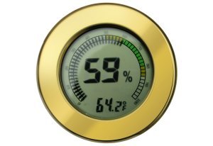 Digital Hygrometer w/ Calibration (Gold)