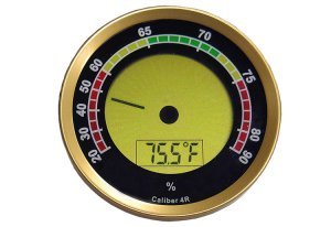 Gold Round Digital Hygrometer