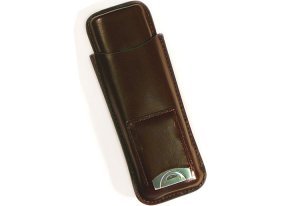 Brown Cigar Case w/ Cutter Out Of Box