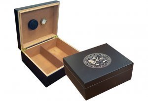 Army Cigar Humidor (Black)
