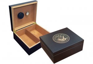 Navy Cigar Humidor (Black)